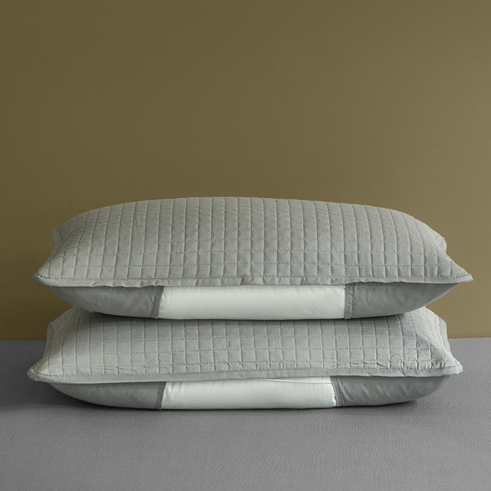 91家纺网 家纺一手货源 找家纺 卓昌枕芯 2025新款夹棉隔脏枕套 隔离-灰