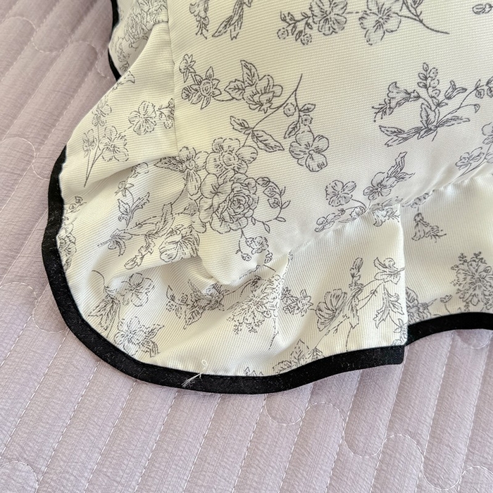 91家纺网 家纺一手货源 找家纺 韩约家纺 2025新款1皱皱纱花边夏被四件套 朝花夕拾