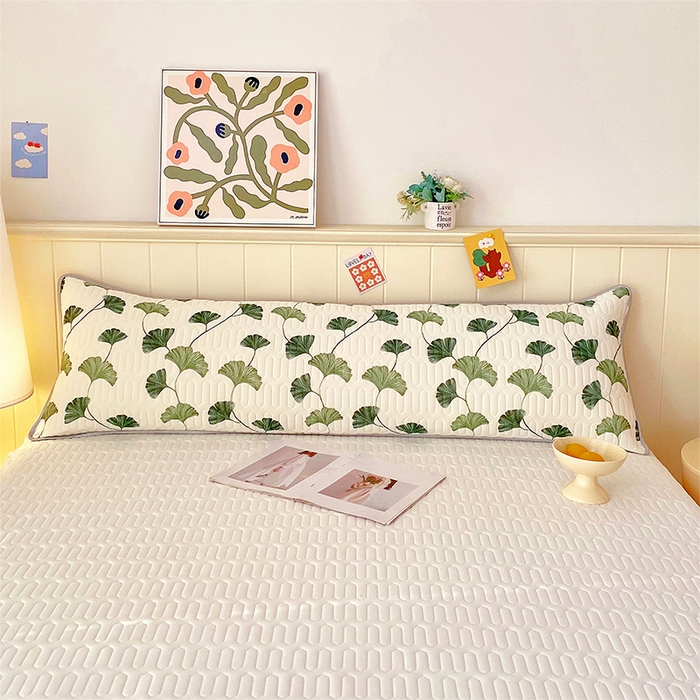 91家纺网 家纺一手货源 找家纺 芯宜佳 2025年新款A类乳胶凉感丝枕套 秋叶缤纷