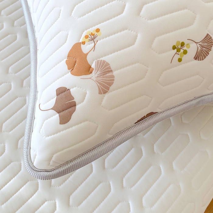 91家纺网 家纺一手货源 找家纺 芯宜佳 2025年新款A类乳胶凉感丝枕套 自然之韵