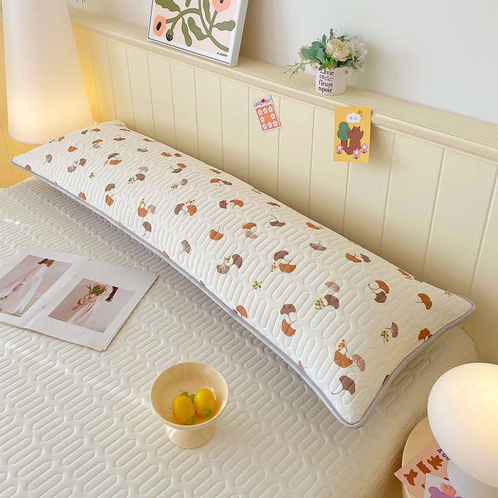 91家纺网 家纺一手货源 找家纺 芯宜佳 2025年新款A类乳胶凉感丝枕套 自然之韵