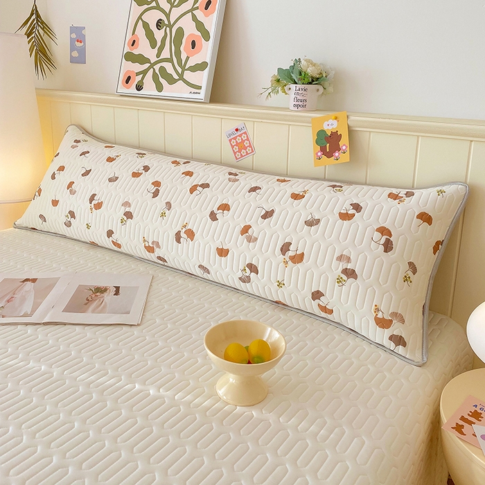 91家纺网 家纺一手货源 找家纺 芯宜佳 2025年新款A类乳胶凉感丝枕套 自然之韵