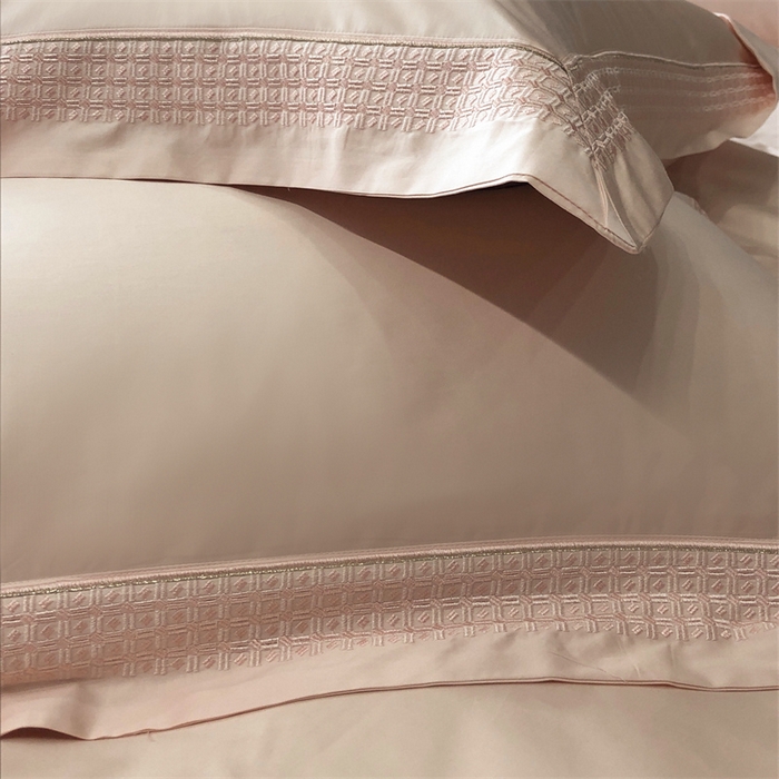 91家纺网 家纺一手货源 找家纺 保罗圣迪奥 2025新款100支长绒棉印花四件套-洛可可系列 洛可可-樱花粉