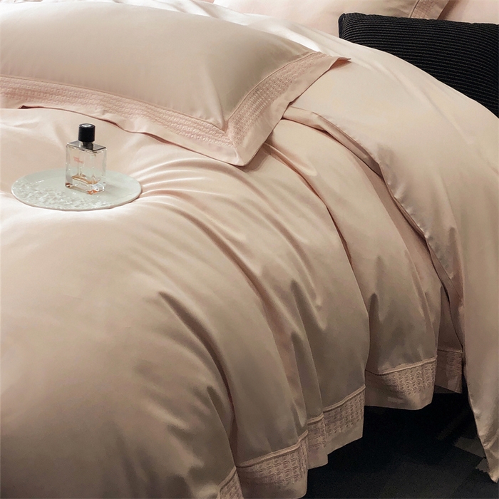 91家纺网 家纺一手货源 找家纺 保罗圣迪奥 2025新款100支长绒棉印花四件套-洛可可系列 洛可可-樱花粉