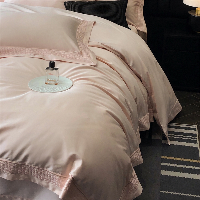 91家纺网 家纺一手货源 找家纺 保罗圣迪奥 2025新款100支长绒棉印花四件套-洛可可系列 洛可可-樱花粉