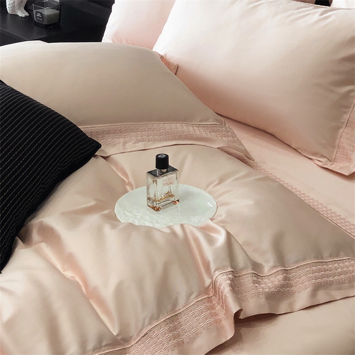 91家纺网 家纺一手货源 找家纺 保罗圣迪奥 2025新款100支长绒棉印花四件套-洛可可系列 洛可可-樱花粉