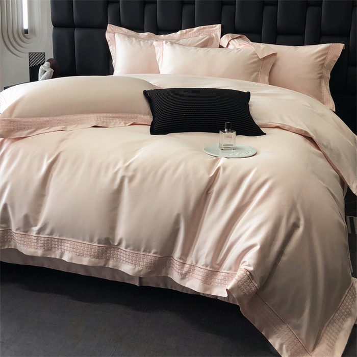 保罗圣迪奥 2025新款100支长绒棉印花四件套-洛可可系列 洛可可-樱花粉