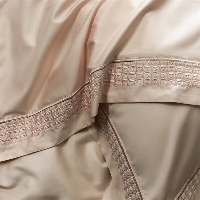 91家纺网 家纺一手货源 找家纺 保罗圣迪奥 2025新款100支长绒棉印花四件套-洛可可系列 洛可可-樱花粉