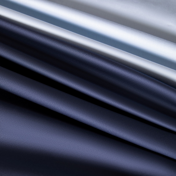 91家纺网 家纺一手货源 找家纺 秀色家纺 2025新款A类60s新疆长绒棉纯棉四件套全棉床上用品纯色床单被套被罩三件套-米朵 米朵-深空蓝+远山蓝