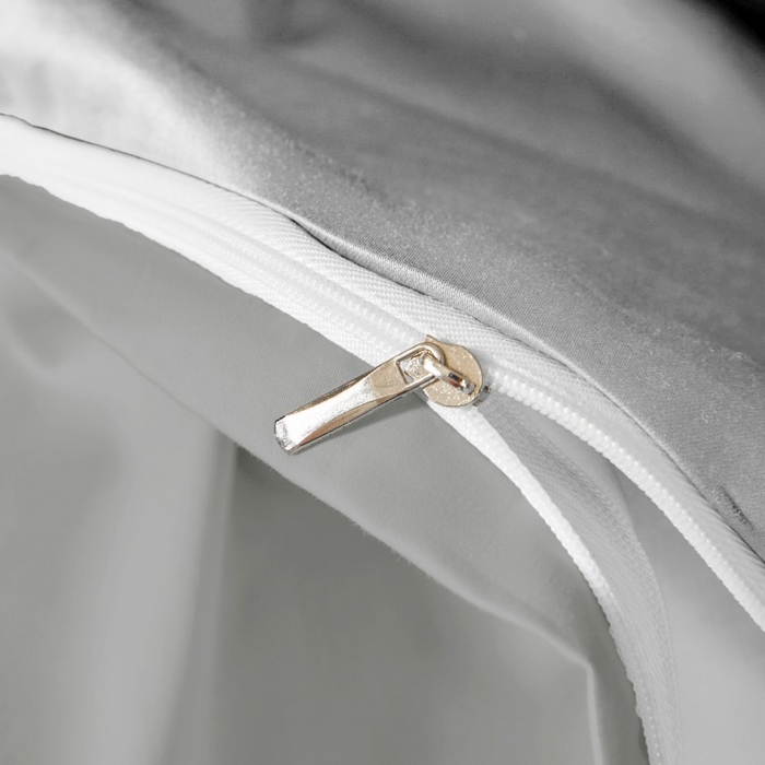 91家纺网 家纺一手货源 找家纺 秀色家纺 2025新款A类60s新疆长绒棉纯棉四件套全棉床上用品纯色床单被套被罩三件套-米朵 米朵-烟墨灰