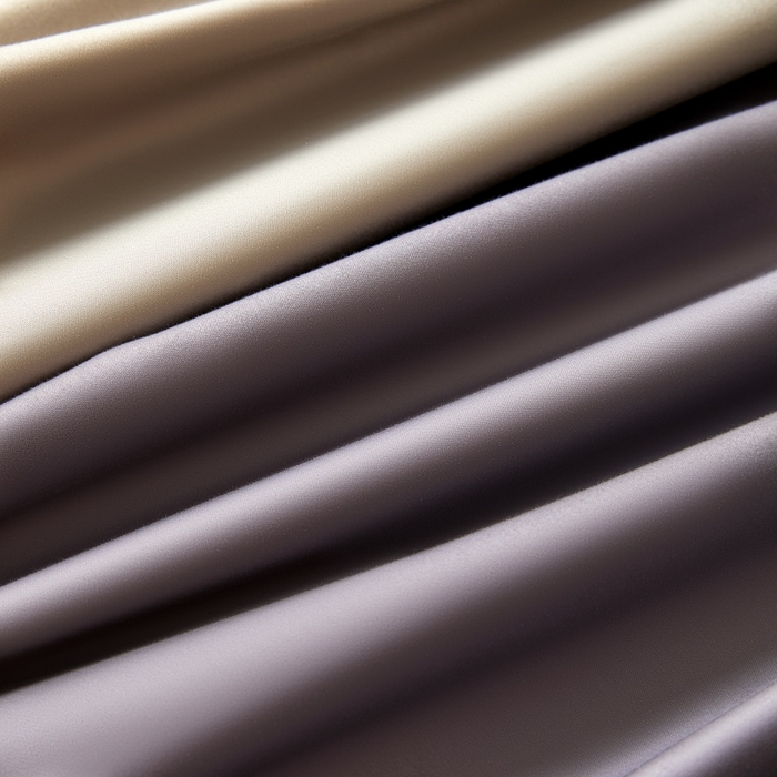 91家纺网 家纺一手货源 找家纺 秀色家纺 2025新款A类60s新疆长绒棉纯棉四件套全棉床上用品纯色床单被套被罩三件套-米朵 米朵-乌梅紫+香槟金