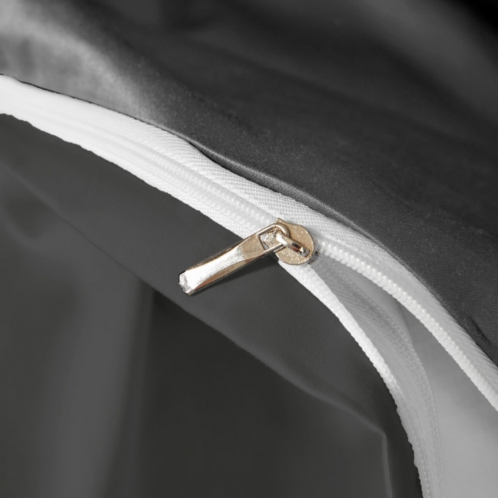 91家纺网 家纺一手货源 找家纺 秀色家纺 2025新款A类60s新疆长绒棉纯棉四件套全棉床上用品纯色床单被套被罩三件套-米朵 米朵-雅士灰