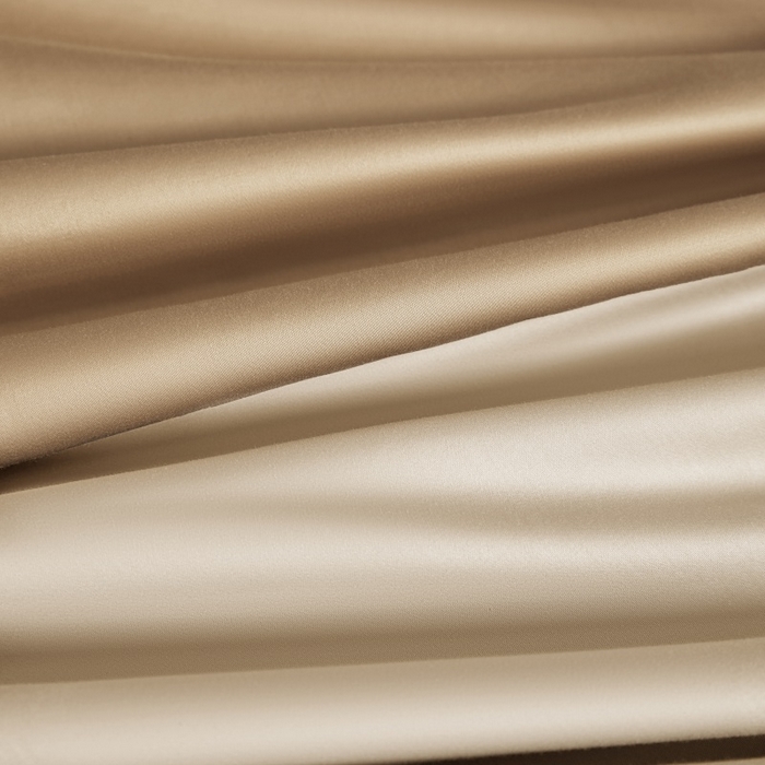 91家纺网 家纺一手货源 找家纺 秀色家纺 2025新款A类60s新疆长绒棉纯棉四件套全棉床上用品纯色床单被套被罩三件套-米朵 米朵-奶昔白+亚麻咖