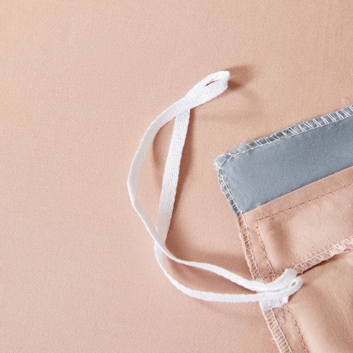 91家纺网 家纺一手货源 找家纺 秀色家纺 2025新款A类60s新疆长绒棉纯棉四件套全棉床上用品纯色床单被套被罩三件套-米朵 米朵-蓝莓粉