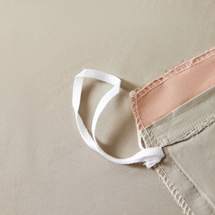 91家纺网 家纺一手货源 找家纺 秀色家纺 2025新款A类60s新疆长绒棉纯棉四件套全棉床上用品纯色床单被套被罩三件套-米朵 米朵-蕊粉灰