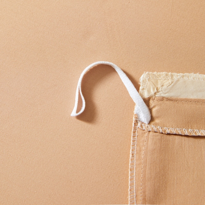 91家纺网 家纺一手货源 找家纺 秀色家纺 2025新款A类60s新疆长绒棉纯棉四件套全棉床上用品纯色床单被套被罩三件套-米朵 米朵-奶油柚子金