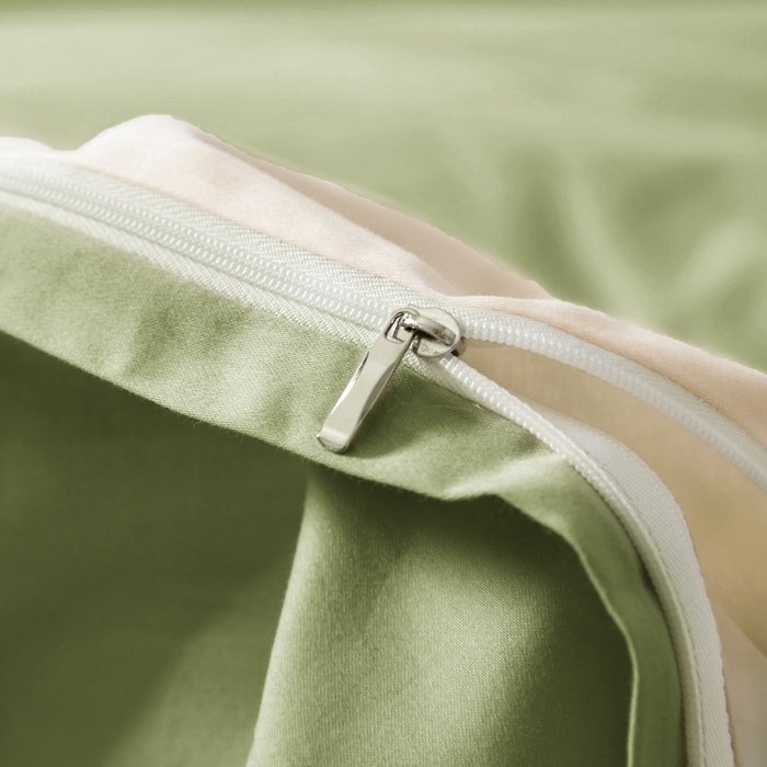 91家纺网 家纺一手货源 找家纺 秀色家纺 2025新款A类60s新疆长绒棉纯棉四件套全棉床上用品纯色床单被套被罩三件套-米朵 米朵-奶昔白+山栀茶