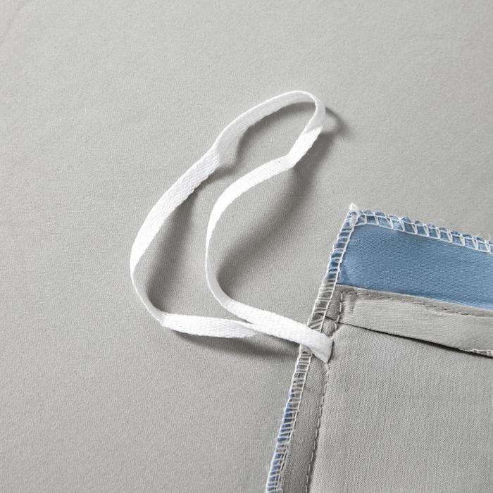 91家纺网 家纺一手货源 找家纺 秀色家纺 2025新款A类60s新疆长绒棉纯棉四件套全棉床上用品纯色床单被套被罩三件套-米朵 米朵-静谧蓝+烟墨灰