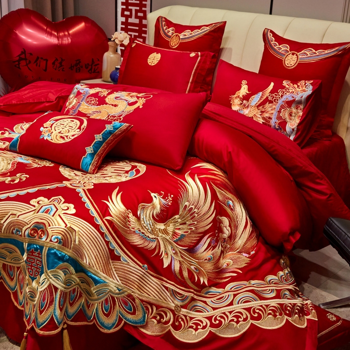 91家纺网 家纺一手货源 找家纺 （总）东方合美（原：皇家传奇） 2025新款新中式纯棉刺绣长绒棉四件套