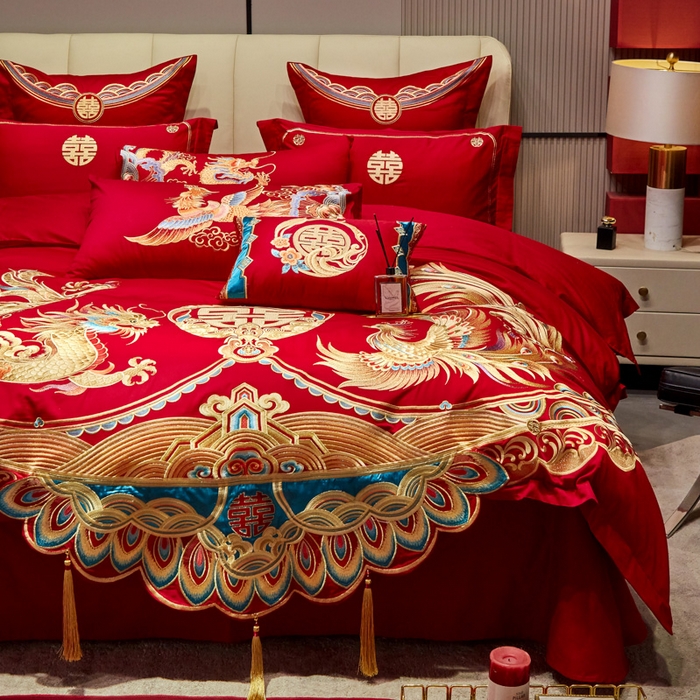 91家纺网 家纺一手货源 找家纺 （总）东方合美（原：皇家传奇） 2025新款新中式纯棉刺绣长绒棉四件套