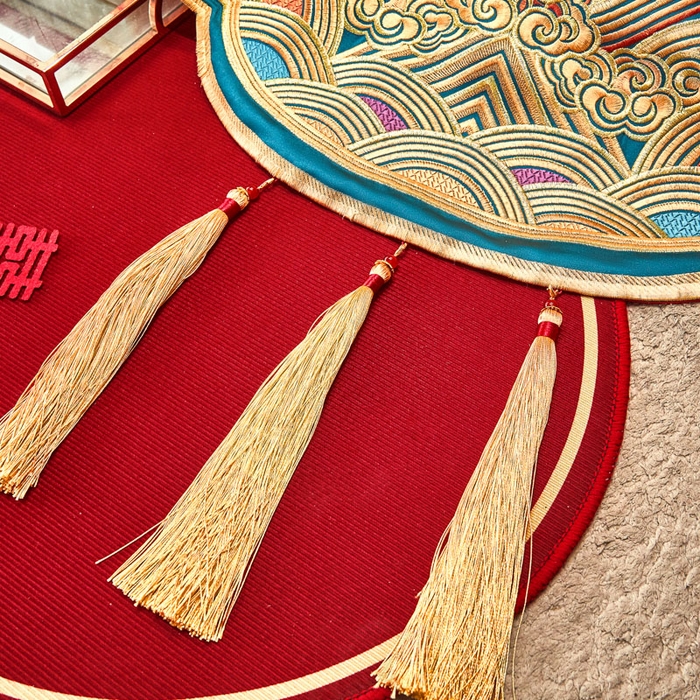 91家纺网 家纺一手货源 找家纺 东方合美（原：皇家传奇） 2025新款新中式纯棉刺绣长绒棉四件套 龙章凤姿