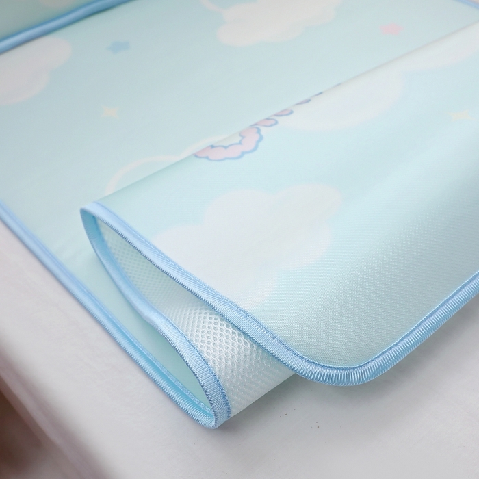 91家纺网 家纺一手货源 找家纺 八零年代 2025新款三丽鸥IP正版授权凉席新品云柔天丝软凉席冰丝儿童席幼儿园午睡凉席套件 大耳狗-宝贝