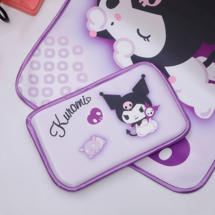 91家纺网 家纺一手货源 找家纺 八零年代 2025新款三丽鸥IP正版授权凉席新品云柔天丝软凉席冰丝儿童席幼儿园午睡凉席套件 库洛米-魔法