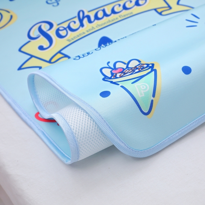 91家纺网 家纺一手货源 找家纺 八零年代 2025新款三丽鸥IP正版授权凉席新品云柔天丝软凉席冰丝儿童席幼儿园午睡凉席套件 帕恰狗