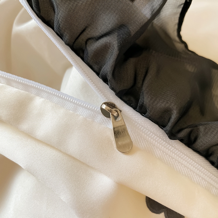 91家纺网 家纺一手货源 找家纺 绒世界 2025新款小清新美拉德水洗冰丝套件四件套 爱心