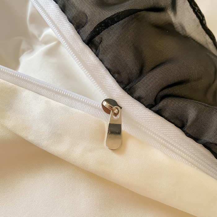 91家纺网 家纺一手货源 找家纺 绒世界 2025新款小清新美拉德水洗冰丝套件四件套 蝴蝶结