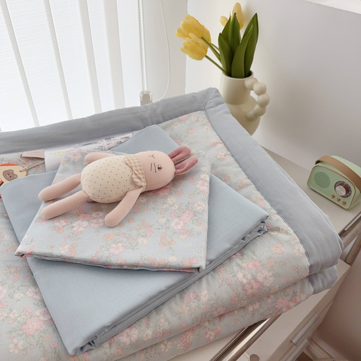 91家纺网 家纺一手货源 找家纺 于果 2025新款全棉双层纱夏被四件套 莉莉周