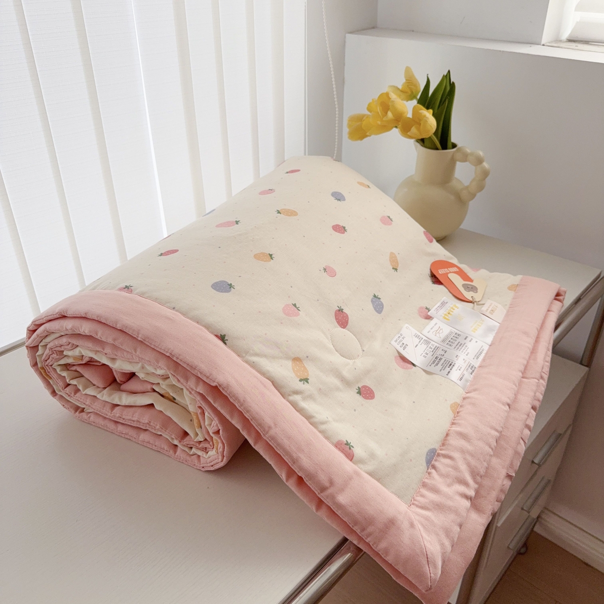 91家纺网 家纺一手货源 找家纺 （总）于果 2025新款全棉双层纱夏被四件套