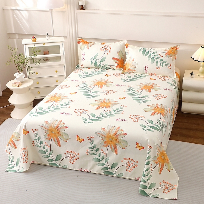 91家纺网 家纺一手货源 找家纺 北部居 2025新款加厚化纤单床单