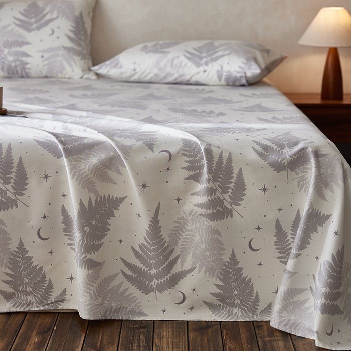 91家纺网 家纺一手货源 找家纺 千朵森2025新款A类全棉老粗布床单三件套 南深