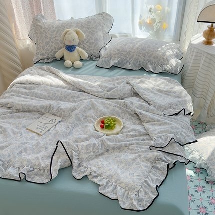 91家纺网 家纺一手货源 找家纺 （总）欧尚2025新款BYS-云感纱MEB夏被四件套系列