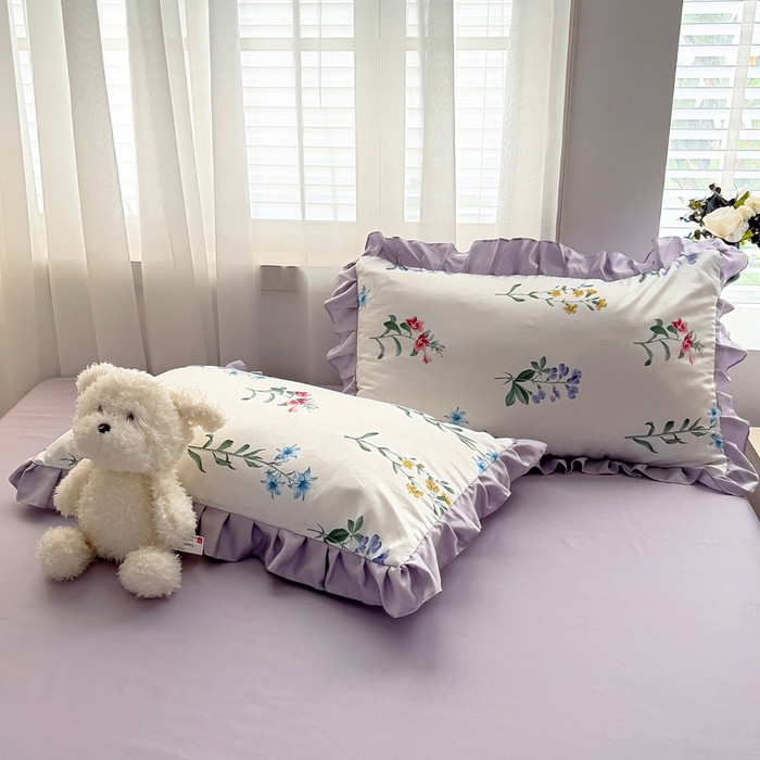 91家纺网 家纺一手货源 找家纺 找底底家纺 2025新款60S水洗天丝夏被夏凉被空调被床裙四件套 梦语