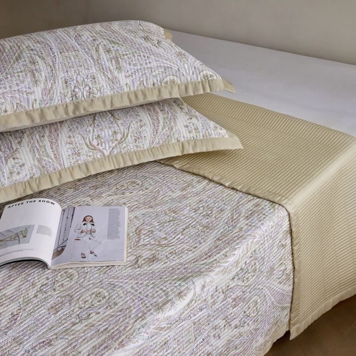 91家纺网 家纺一手货源 找家纺 黛舒家居2025新款天丝水洗印花夏被床盖三件套 莉格西塔