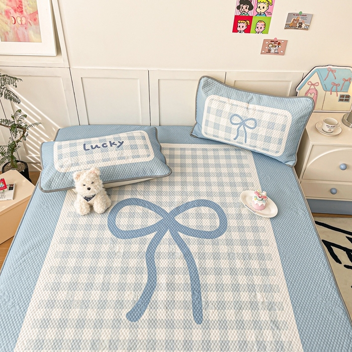 91家纺网 家纺一手货源 找家纺 川悦生活 2025新款大版冰豆豆凉豆豆凉席 达妮夏日