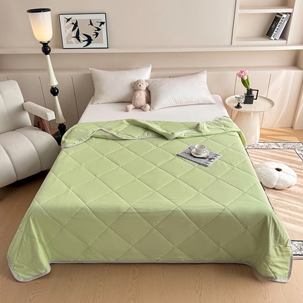 91家纺网 家纺一手货源 找家纺 （总）薇玛仕 2025新款外贸款纯色亲肤磨毛超声波空调被