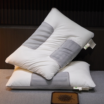 91家纺网 家纺一手货源 找家纺 （总）乐可2025新款全棉草本艾香决明子两用护颈枕枕头枕芯