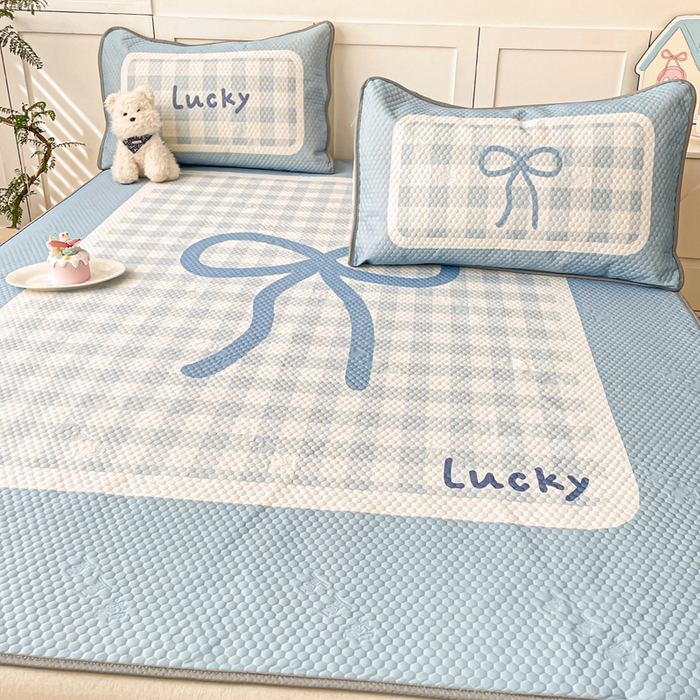 91家纺网 家纺一手货源 找家纺 川悦生活 2025新款大版冰豆豆凉豆豆凉席 达妮夏日