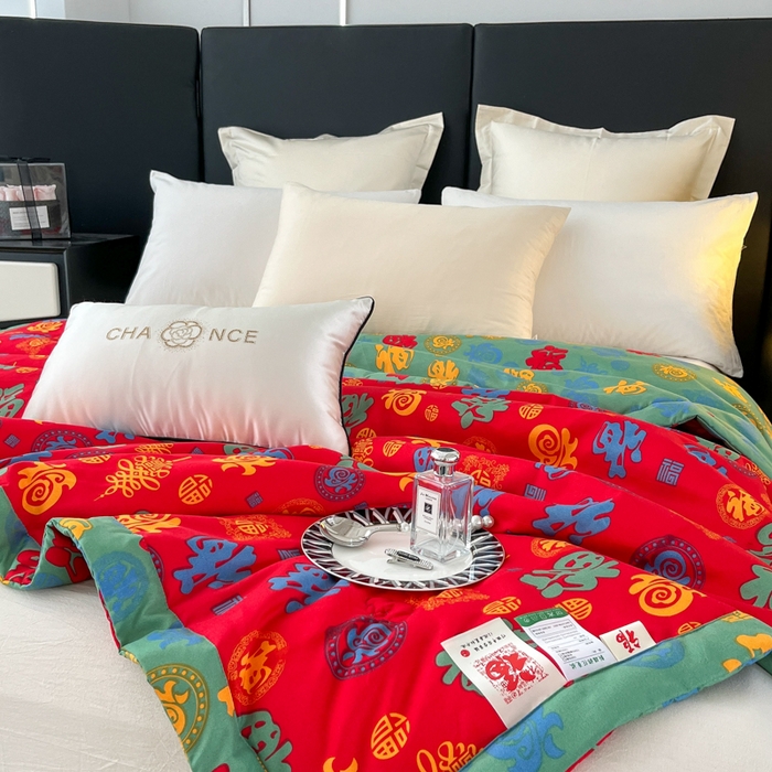 91家纺网 家纺一手货源 找家纺 （总）爱宝2025新款百福100%新疆棉花夏被夏凉被空调被