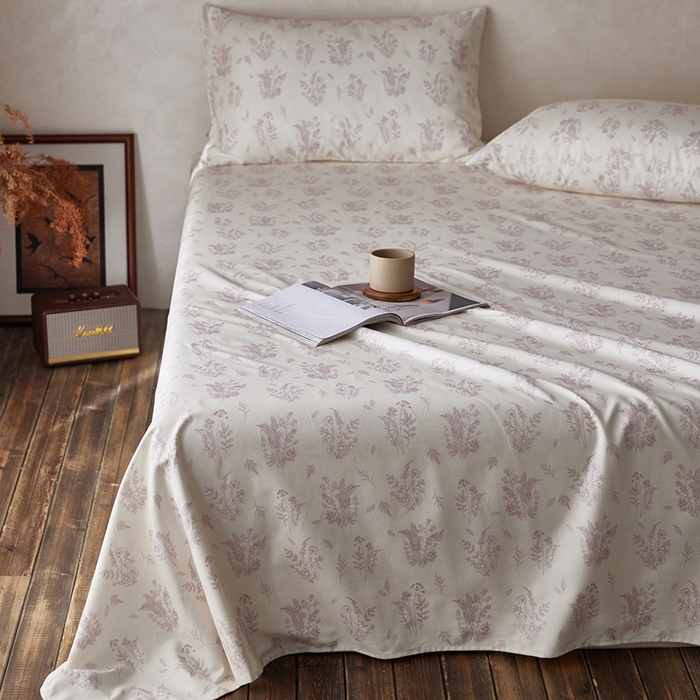 91家纺网 家纺一手货源 找家纺 （总）千朵森2025新款A类全棉老粗布床单三件套