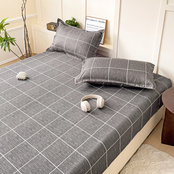 91家纺网 家纺一手货源 找家纺 朵朵家纺 2025新款亲肤棉芦荟棉床笠单床笠，磨毛床笠，印花床笠（可定制尺寸 ） 北欧风情