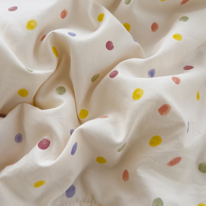 91家纺网 家纺一手货源 找家纺 美派工厂店2025新款水洗邹邹纱夏被 小波点