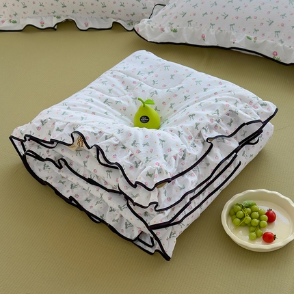 慕尚 2025新款云感棉花边夏凉被空调被 草莓园