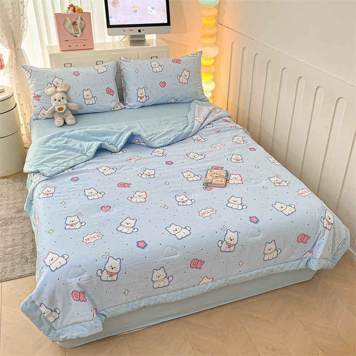 91家纺网 家纺一手货源 找家纺 （总）美梦里 2025新款A类水洗棉棉花夏被 夏凉被空调被