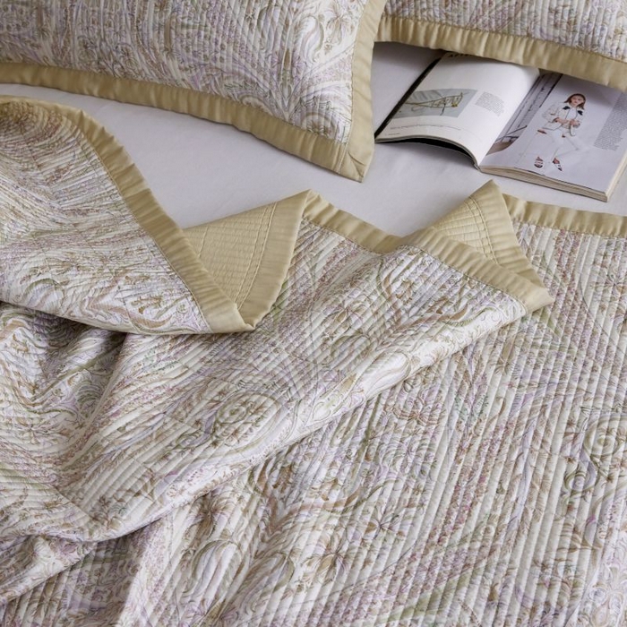 91家纺网 家纺一手货源 找家纺 黛舒家居2025新款天丝水洗印花夏被床盖三件套 莉格西塔