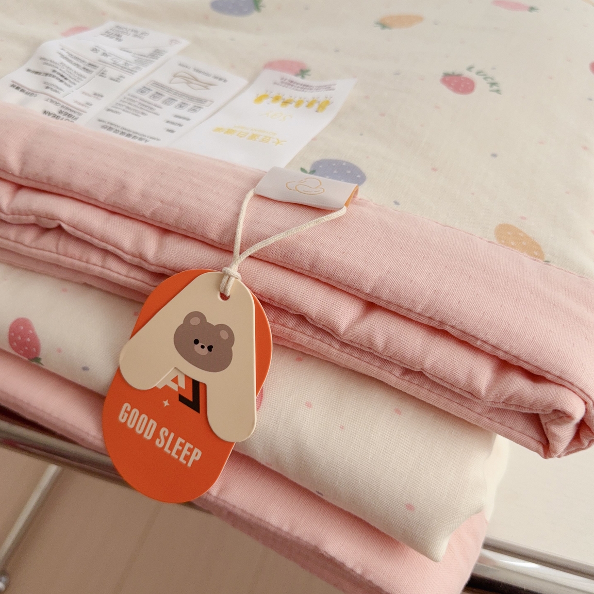 91家纺网 家纺一手货源 找家纺 （总）于果 2025新款全棉双层纱夏被四件套