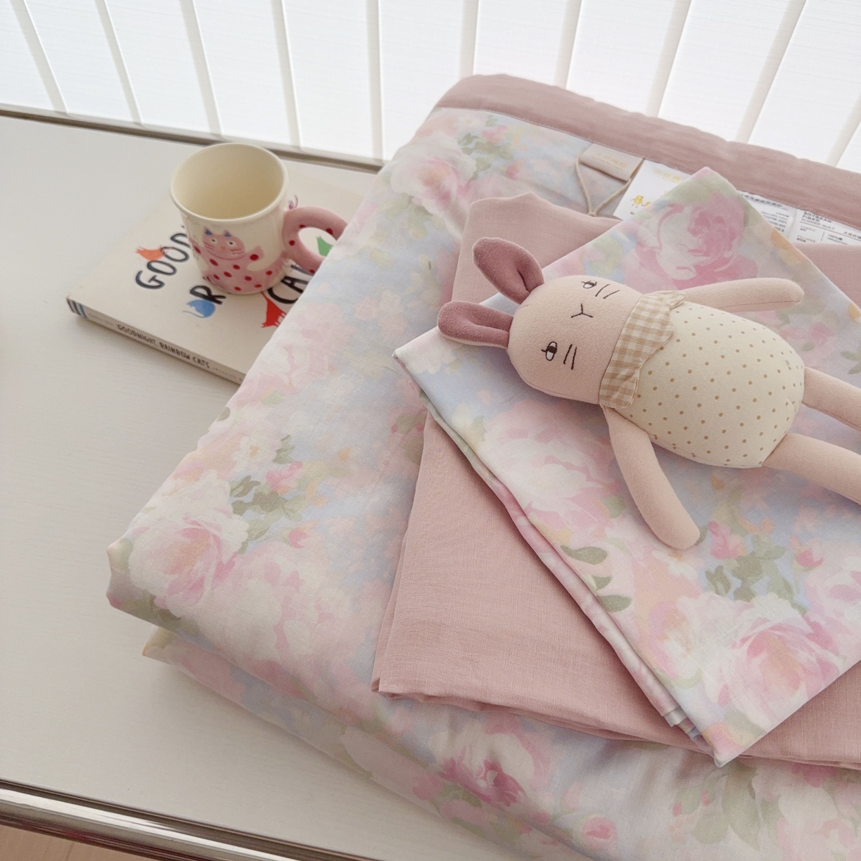 91家纺网 家纺一手货源 找家纺 于果 2025新款全棉双层纱夏被四件套 黎明心境